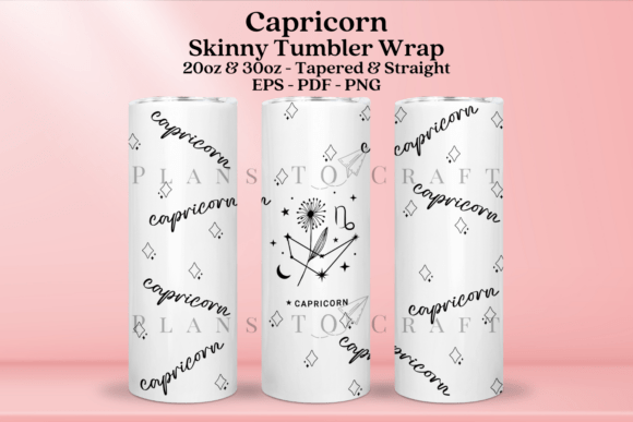 Capricorn Zodiac Tumbler Wraps Graphics Review
