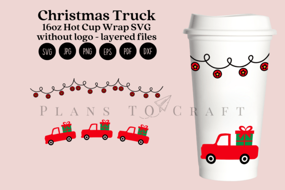 Christmas Truck Tumbler Wrap: Graphics for Local Branding