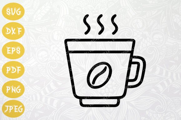 Coffee Cup Icon SVG: Graphics & Icons for Cafe Branding