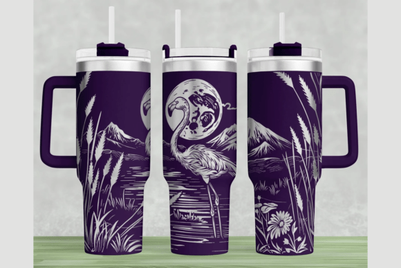 Flamingo 40oz Laser Tumbler Wrap SVG: A Designer's Review