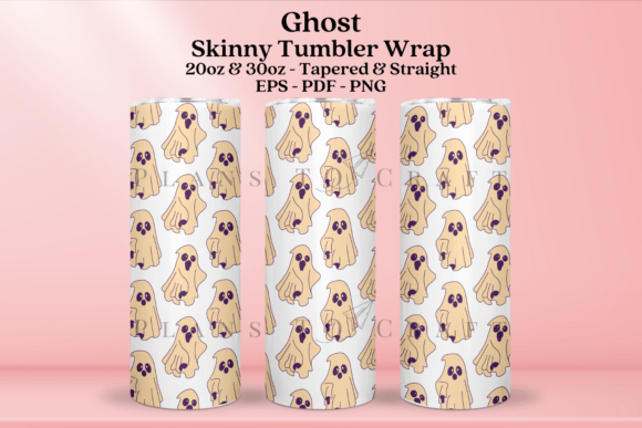Ghost Halloween Skinny Tumbler Wrap SVG Review