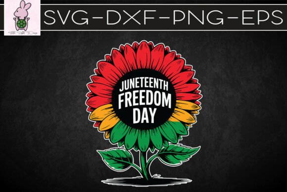 Juneteenth Freedom Day Sunflower SVG: A Graphics Asset for Crafts & Content