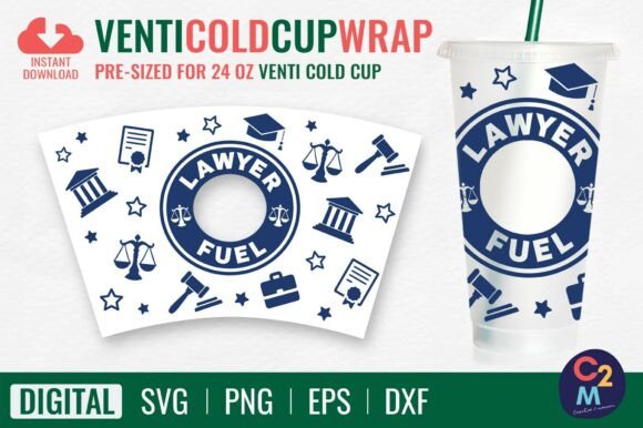 Lawyer Fuel Venti Cold Cup 24oz SVG: A Designer's Review