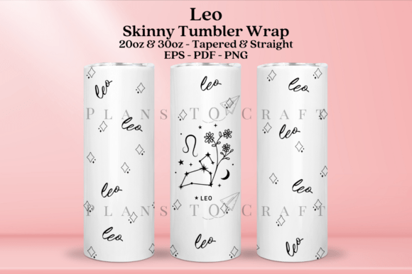 Leo Zodiac Skinny Tumbler Wraps Graphics Review