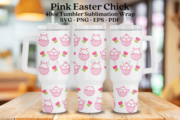 Pink Easter Chick Tumbler Graphics & Wraps Review