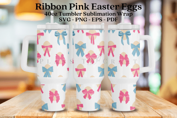 Pink Easter Eggs Tumbler Wraps Graphics Review