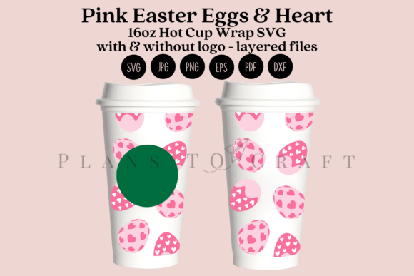 Pink Easter Eggs Tumbler Wraps Graphics Review