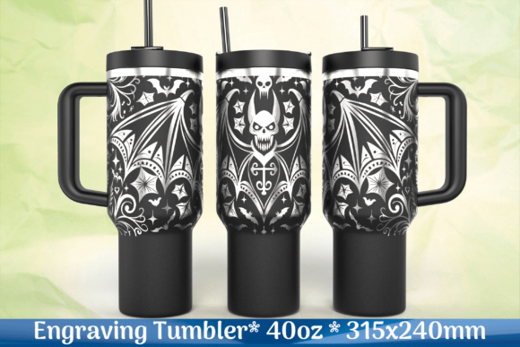 Skull Wings Laser Engraving Graphics