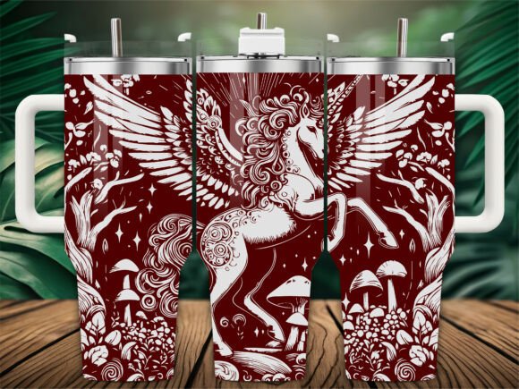 Unicorn Wings Tumbler Graphics & Tumbler Wraps Review