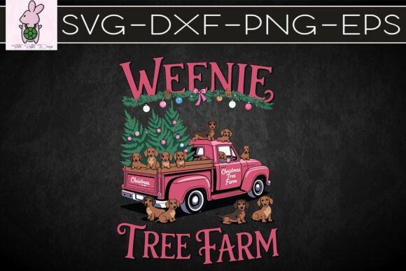 Vintage Weenie Christmas Tree Farm SVG: A Designer's Take